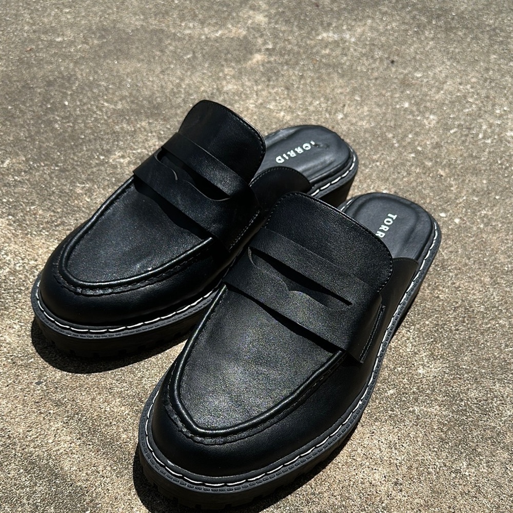 Torrid Black Slip-On Loafers